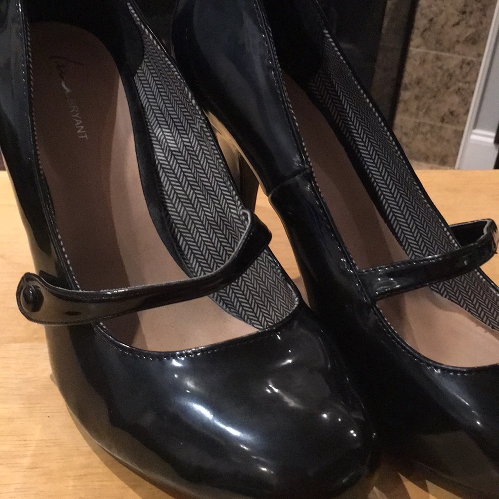 Lane Bryant black patent leather heels 👠 size 12W